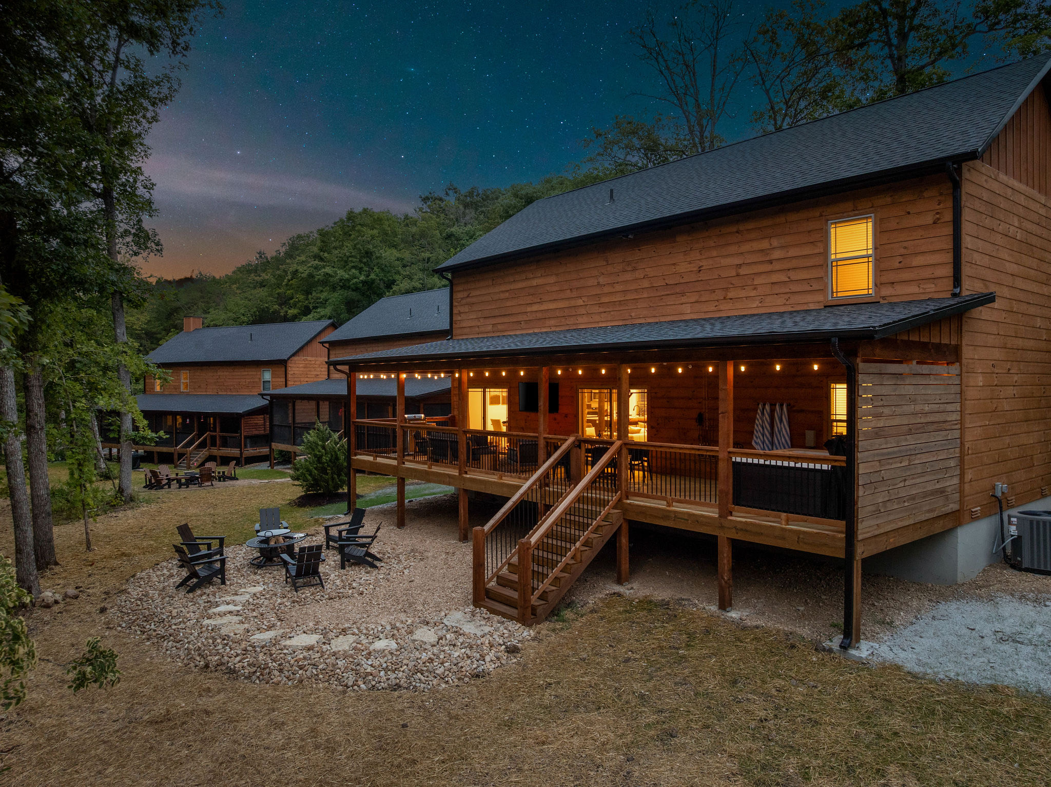 Trailhead Retreat aerial view